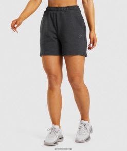 衣類 Gymshark 休息日スウェットショートパンツ ブラックコアマール 女性 T2X26457