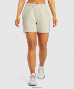 衣類 Gymshark 休息日スウェットショートパンツ 砂泥灰土 女性 T2X264100