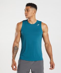 衣類 Gymshark 到着タンク アトランティックブルー 男性 T2X264934