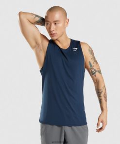 衣類 Gymshark 到着タンク 海軍 男性 T2X264896