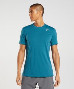 衣類 Gymshark 到着Tシャツ アトランティックブルー 男性 T2X264667