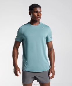 衣類 Gymshark 到着Tシャツ サンダーブルー 男性 T2X264763