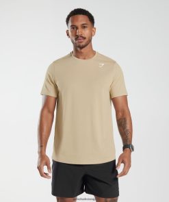 衣類 Gymshark 到着Tシャツ トーストブラウン 男性 T2X264785
