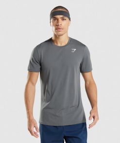 衣類 Gymshark 到着Tシャツ 木炭 男性 T2X264743