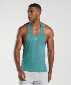 衣類 Gymshark 反応ストリンガー スレートブルー 男性 T2X264995