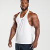 衣類 Gymshark 反応ストリンガー 白 男性 T2X264981