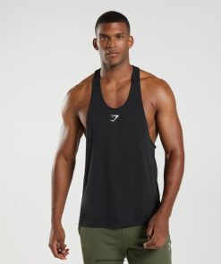 衣類 Gymshark 反応ストリンガー 黒 男性 T2X264984