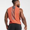 衣類 Gymshark 大胆なドロップアームタンク 航空宇宙オレンジ 男性 T2X264921