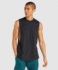 衣類 Gymshark 大胆なドロップアームタンク 黒 男性 T2X264890