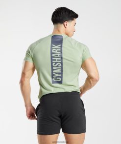 衣類 Gymshark 大胆なTシャツ フローラグリーン 男性 T2X264729