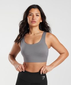 衣類 Gymshark 延縄スポーツブラ チタングレー 女性 T2X264167