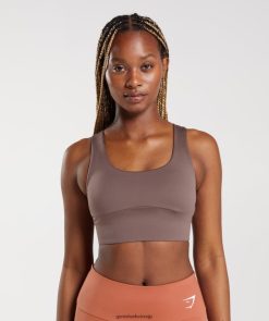 衣類 Gymshark 延縄スポーツブラ トリュフブラウン 女性 T2X264149