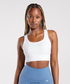 衣類 Gymshark 延縄スポーツブラ 白 女性 T2X264128