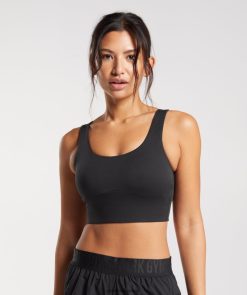 衣類 Gymshark 延縄スポーツブラ 黒 女性 T2X264119