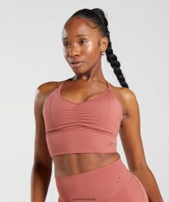 衣類 Gymshark 延縄スポーツブラを高める ローズブラウン 女性 T2X264169