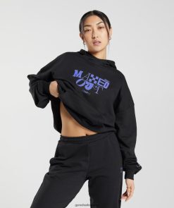 衣類 Gymshark 最大限のパーカー 黒 女性 T2X264355