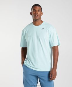 衣類 Gymshark 欠かせないオーバーサイズTシャツ アイスブルー 男性 T2X264591