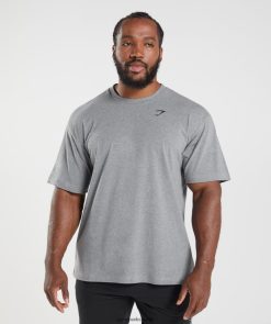 衣類 Gymshark 欠かせないオーバーサイズTシャツ チャコールマール 男性 T2X264603