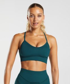 衣類 Gymshark 汗シームレススポーツブラ ウィンターティール 女性 T2X264231