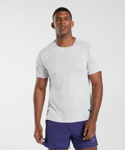 衣類 Gymshark 頂点Tシャツ ライトグレー/ホワイト 男性 T2X264592