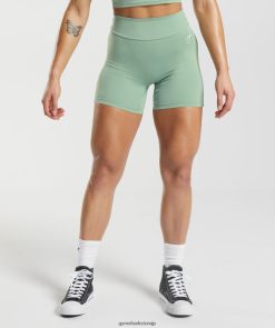 衣類 Gymshark gsパワーオリジナルタイトショーツ デザートセージグリーン 女性 T2X26410