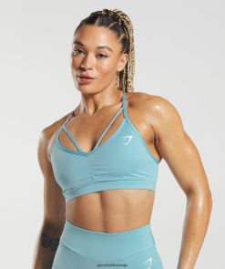 衣類 Gymshark GSパワースポーツブラ アイスバーグブルー 女性 T2X264154