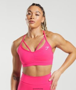 衣類 Gymshark GSパワースポーツブラ 明るいフクシア 女性 T2X264118