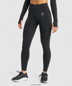 衣類 Gymshark Vital シームレス 2.0 レギンス ブラックメランジ 女性 T2X264288